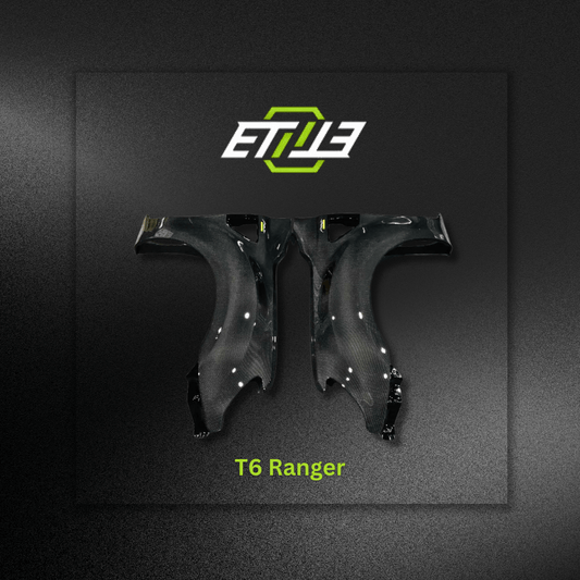 T6 Ford Ranger Dry Carbon Fenders - Elite Ti