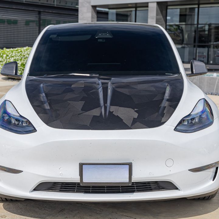 Tesla Model Y Dry Carbon Hood - Elite Ti