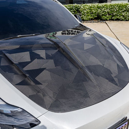Tesla Model Y Dry Carbon Hood - Elite Ti