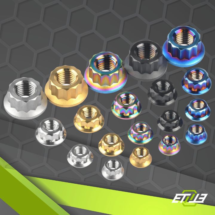 Titanium 12 Point Nut - Elite Ti