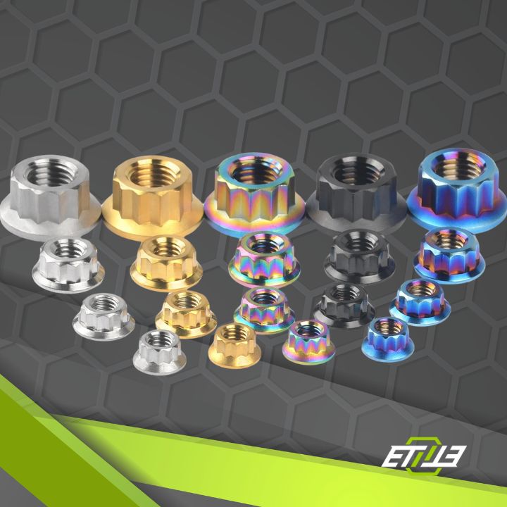 Titanium 12 Point Nut - Elite Ti