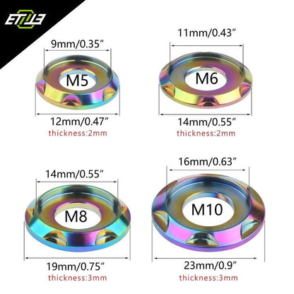 Titanium Step Gasket Washer - Elite Ti
