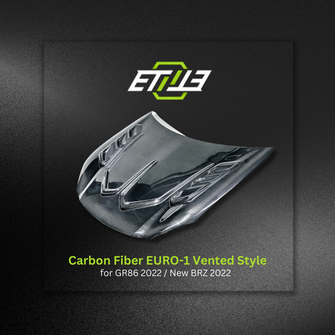 Toyota GR86 Carbon Fiber Euro 1 Vented Hood - Elite Ti
