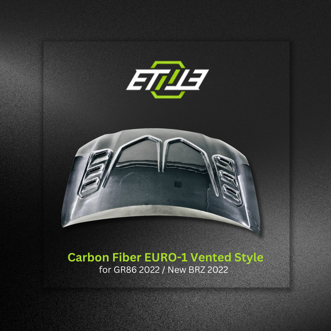 Toyota GR86 Carbon Fiber Euro 1 Vented Hood - Elite Ti