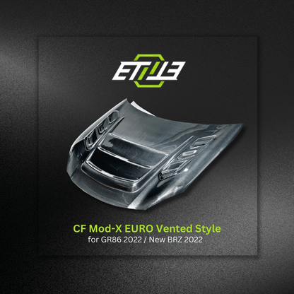 Toyota GR86 Carbon Fiber Mod - X Euro Vented Hood - Elite Ti