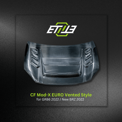 Toyota GR86 Carbon Fiber Mod - X Euro Vented Hood - Elite Ti