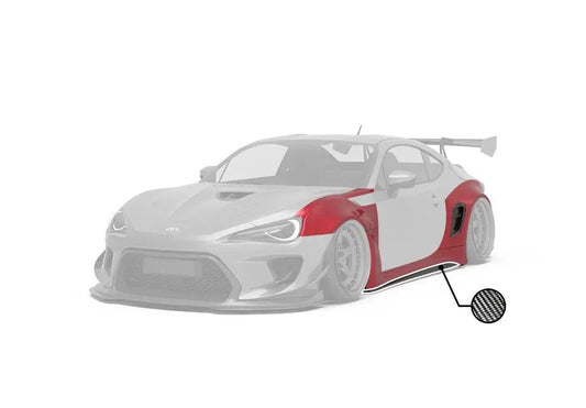 Toyota GT86 ZN6 Rear Fender Arches - Elite Ti