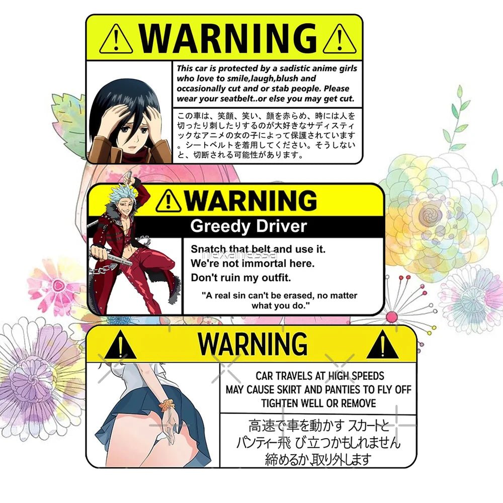 Weeb Warning Sticker - Elite Ti