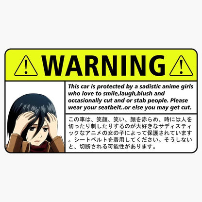 Weeb Warning Sticker - Elite Ti